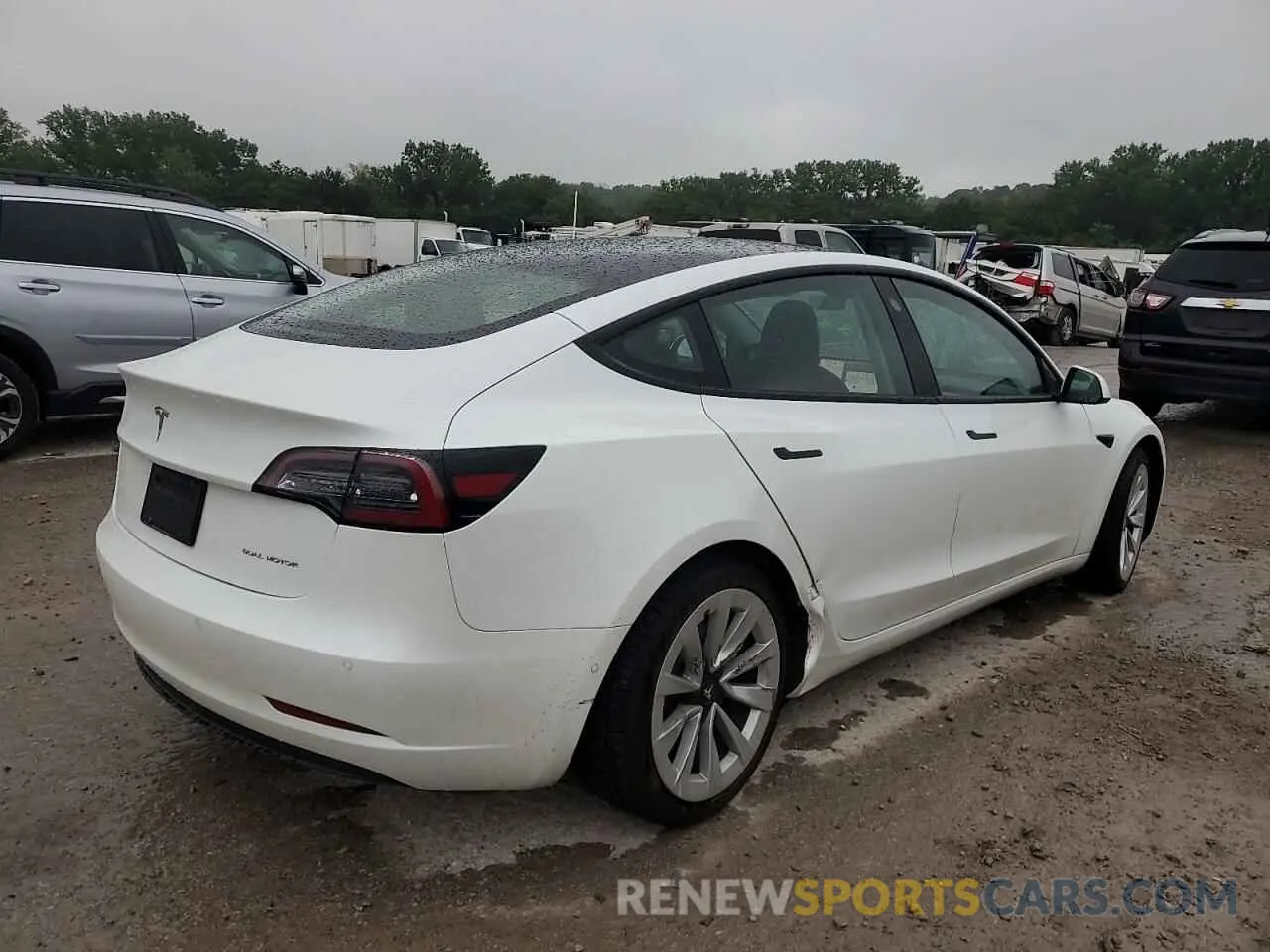 3 Photograph of a damaged car 5YJ3E1EB0MF862446 TESLA MODEL 3 2021