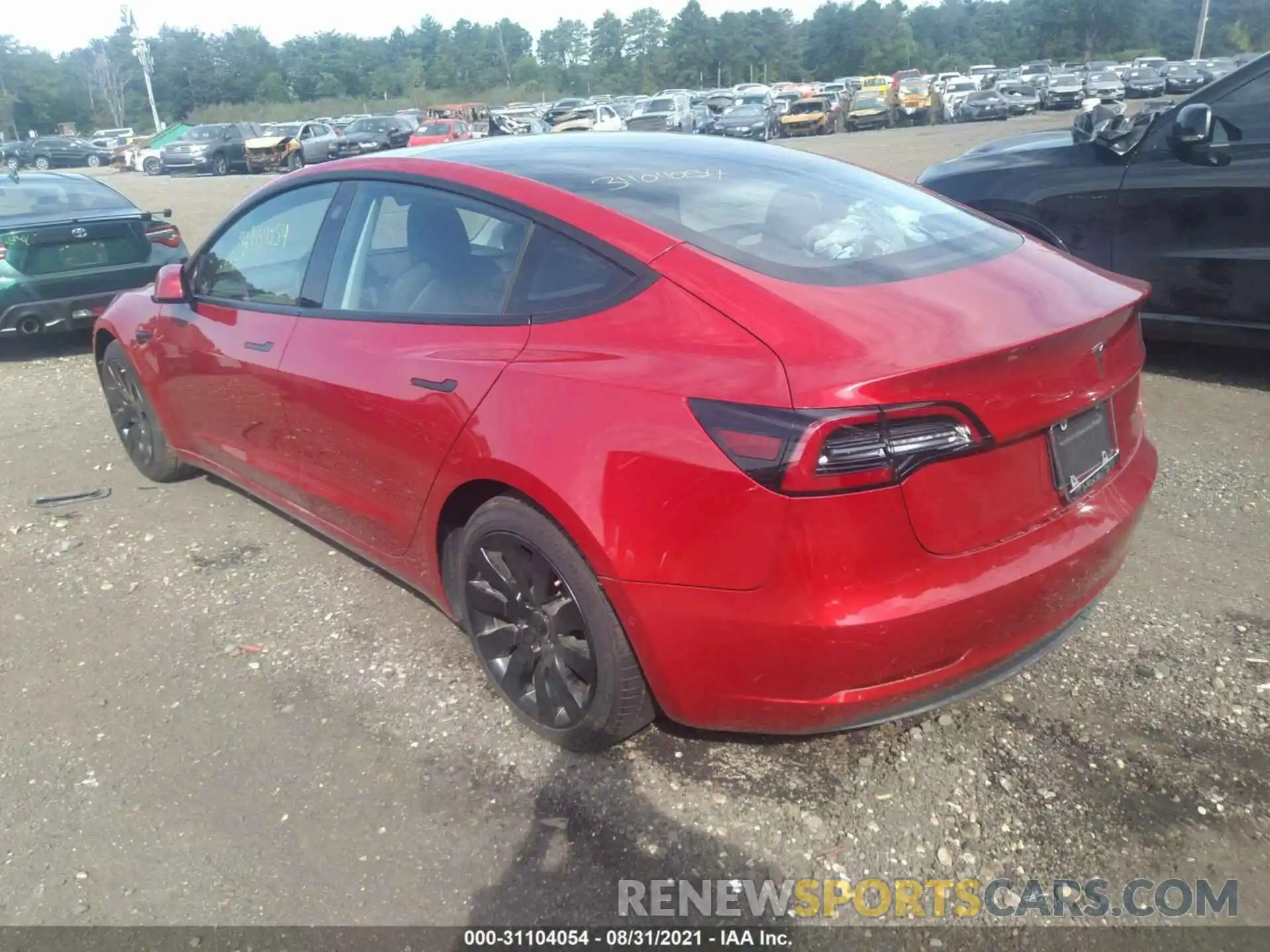 3 Photograph of a damaged car 5YJ3E1EB0MF869283 TESLA MODEL 3 2021