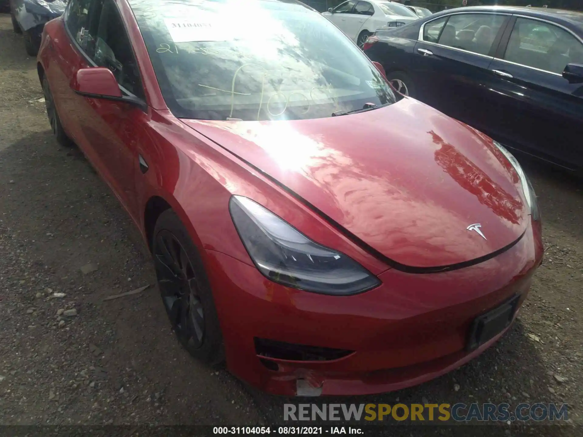 6 Photograph of a damaged car 5YJ3E1EB0MF869283 TESLA MODEL 3 2021