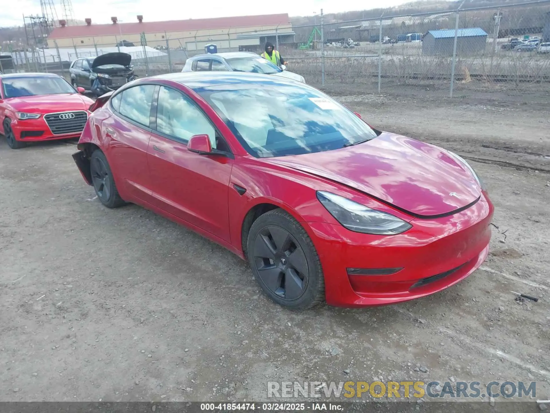 1 Photograph of a damaged car 5YJ3E1EB0MF902833 TESLA MODEL 3 2021