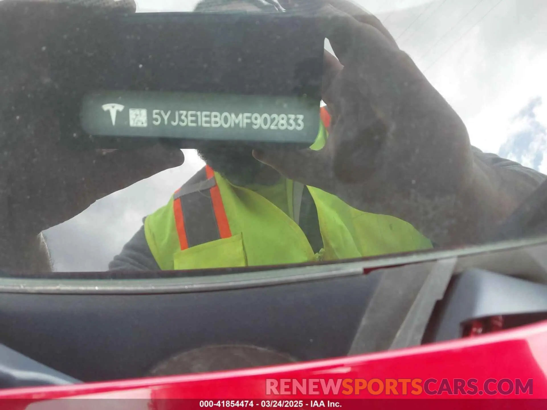 9 Photograph of a damaged car 5YJ3E1EB0MF902833 TESLA MODEL 3 2021