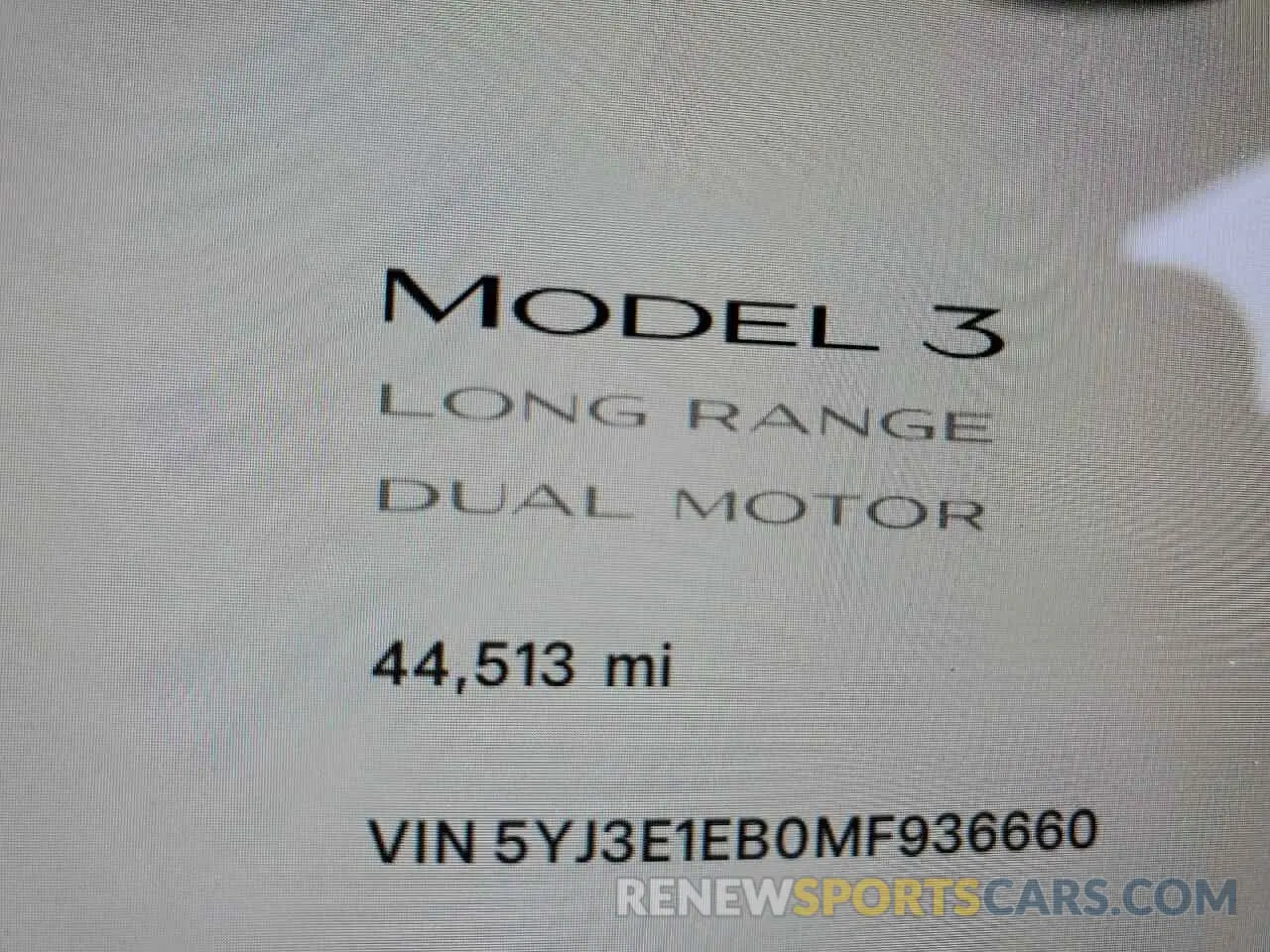 9 Photograph of a damaged car 5YJ3E1EB0MF936660 TESLA MODEL 3 2021