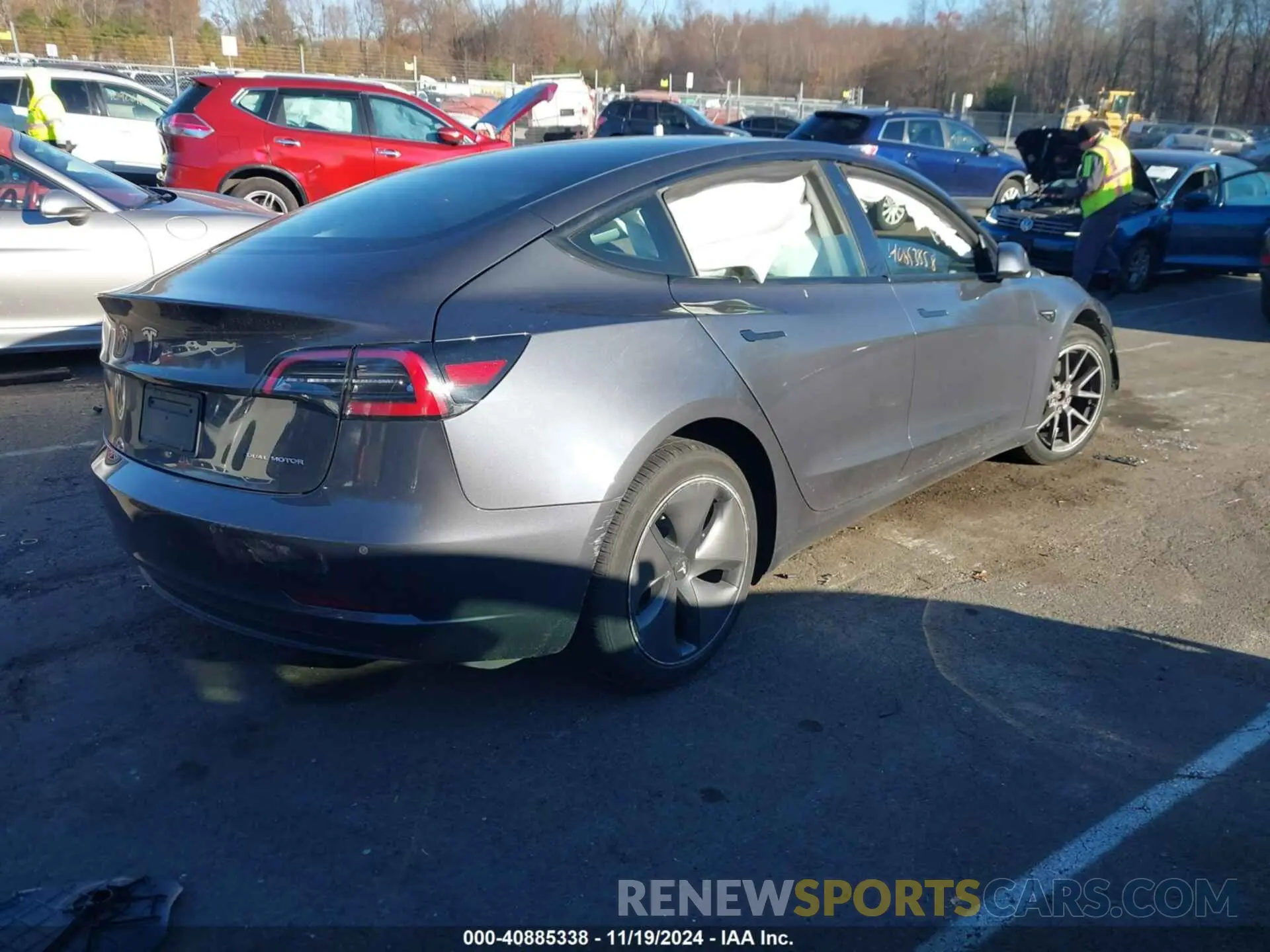 4 Photograph of a damaged car 5YJ3E1EB0MF974860 TESLA MODEL 3 2021