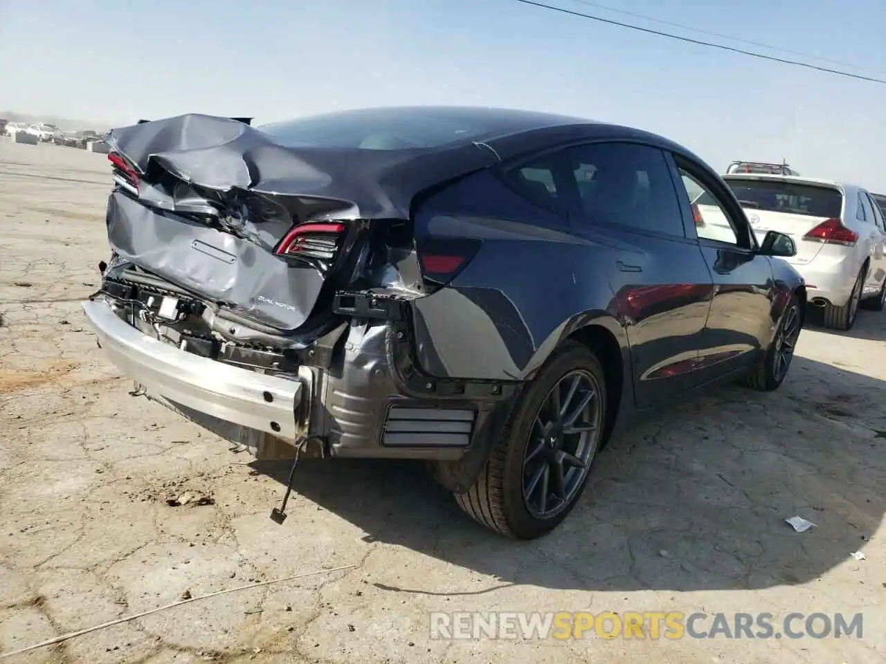 4 Photograph of a damaged car 5YJ3E1EB0MF981288 TESLA MODEL 3 2021