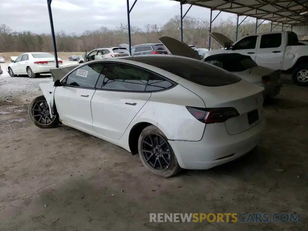 3 Photograph of a damaged car 5YJ3E1EB0MF981372 TESLA MODEL 3 2021