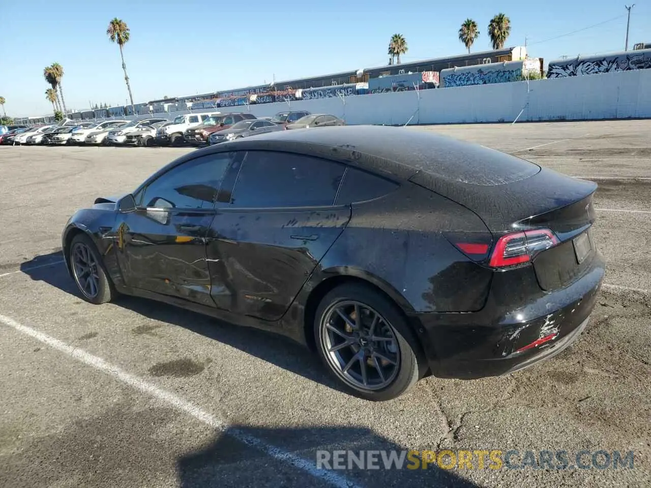 2 Photograph of a damaged car 5YJ3E1EB0MF998107 TESLA MODEL 3 2021