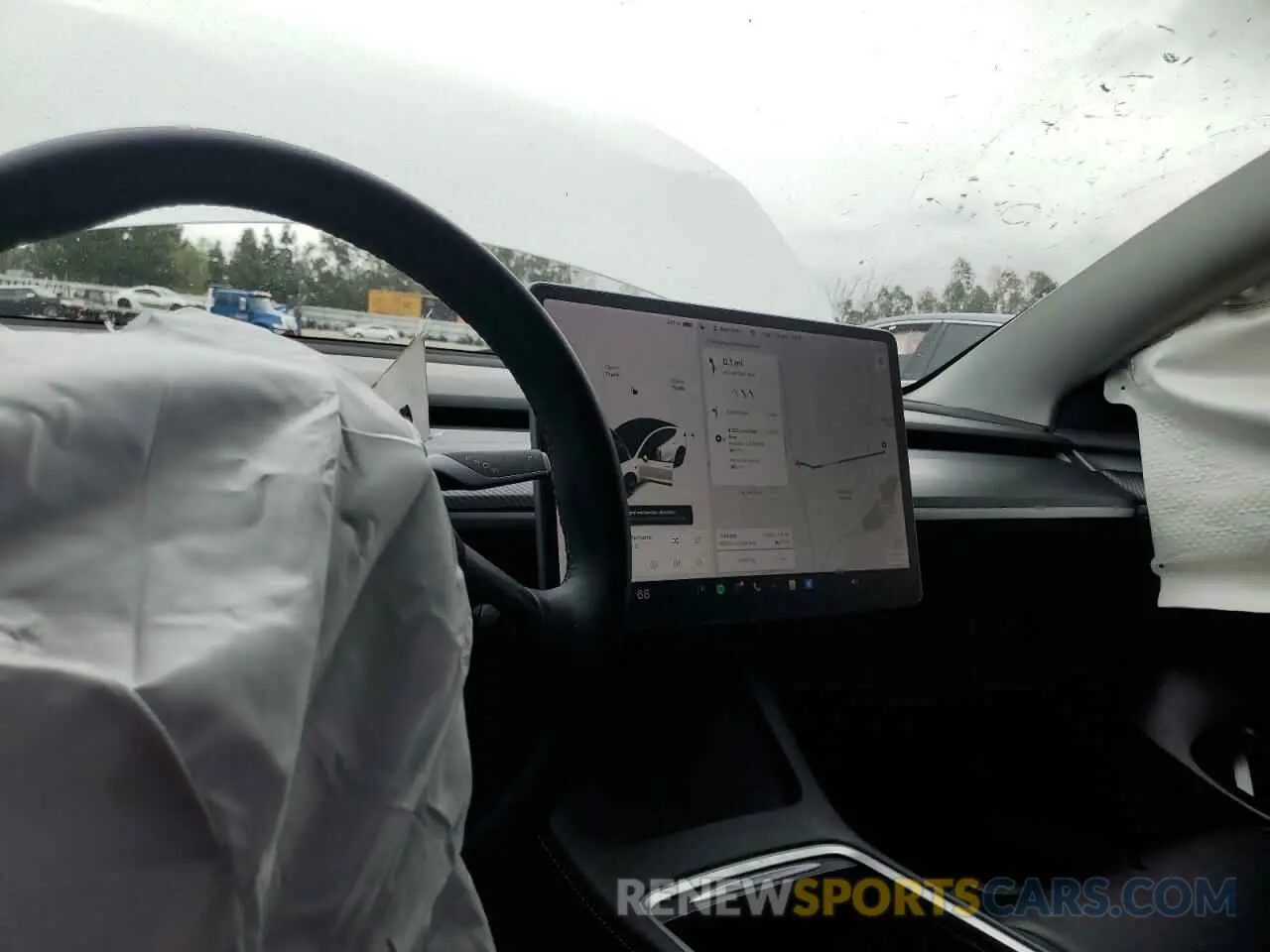 9 Photograph of a damaged car 5YJ3E1EB1MF032669 TESLA MODEL 3 2021