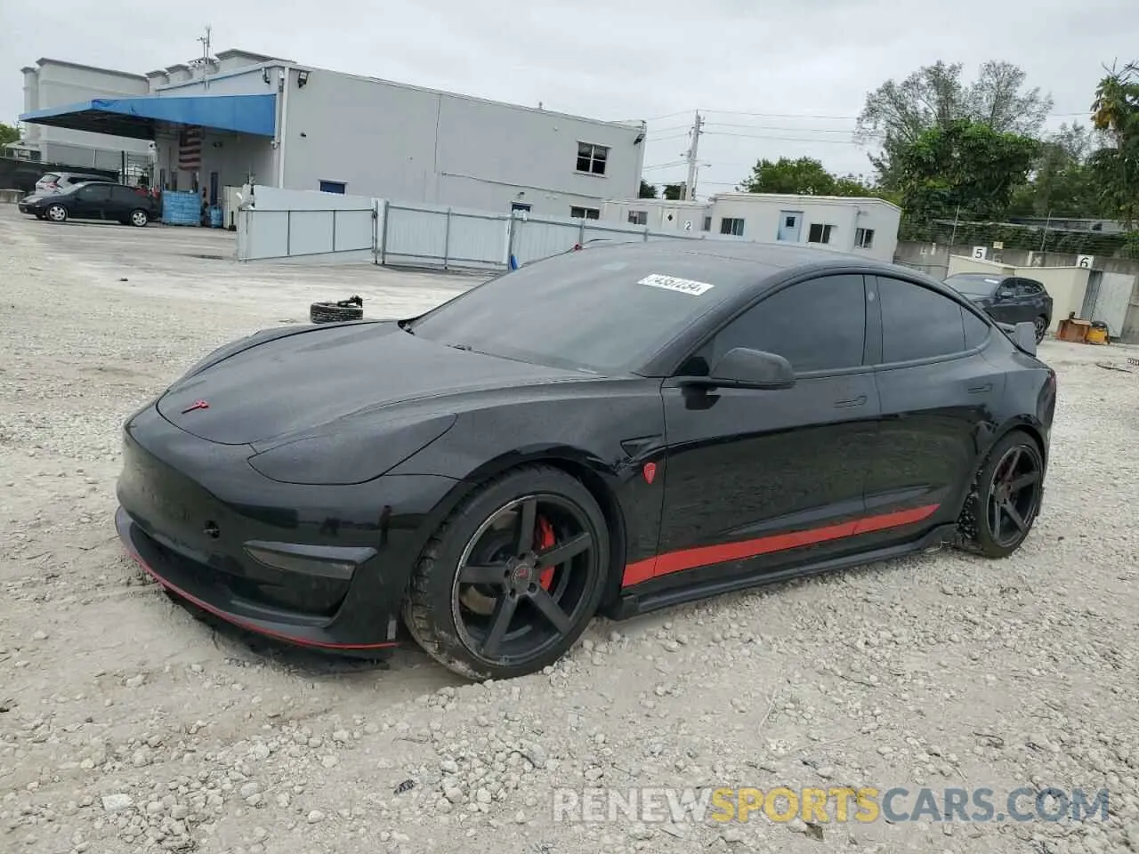 1 Photograph of a damaged car 5YJ3E1EB1MF044157 TESLA MODEL 3 2021