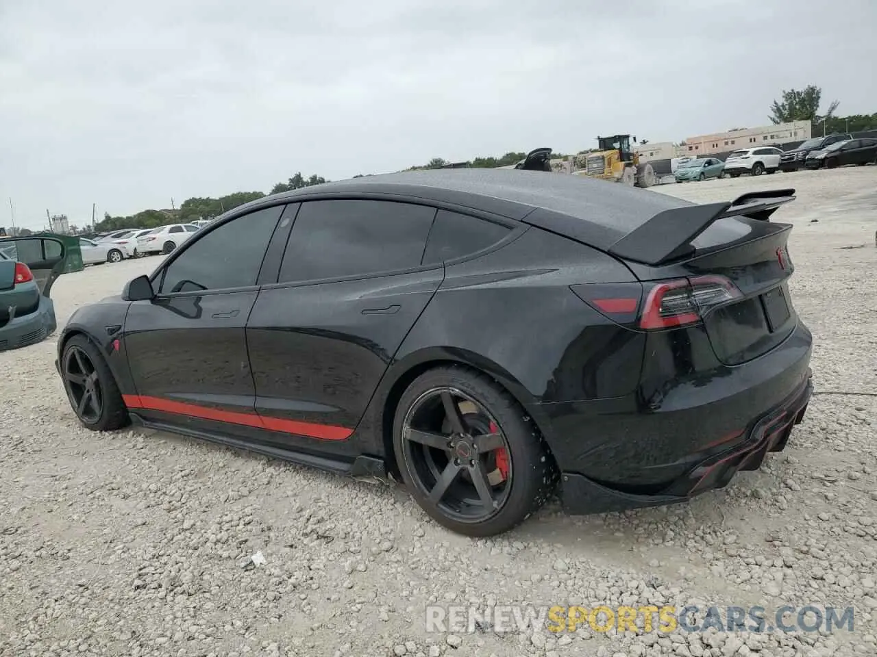 2 Photograph of a damaged car 5YJ3E1EB1MF044157 TESLA MODEL 3 2021