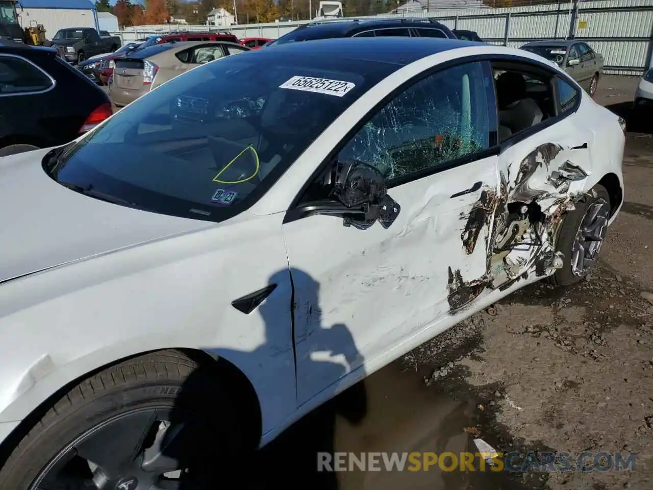 9 Photograph of a damaged car 5YJ3E1EB1MF044501 TESLA MODEL 3 2021