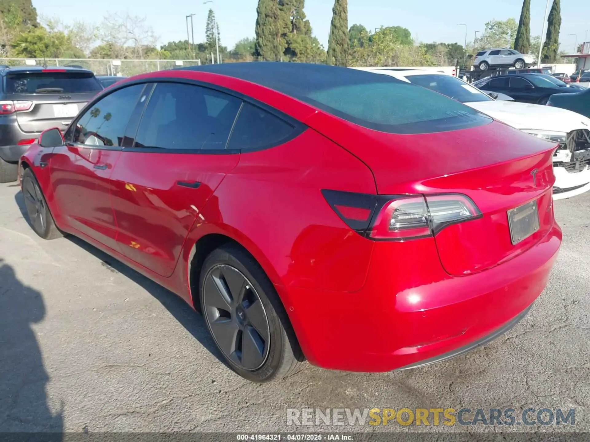 3 Photograph of a damaged car 5YJ3E1EB1MF071634 TESLA MODEL 3 2021