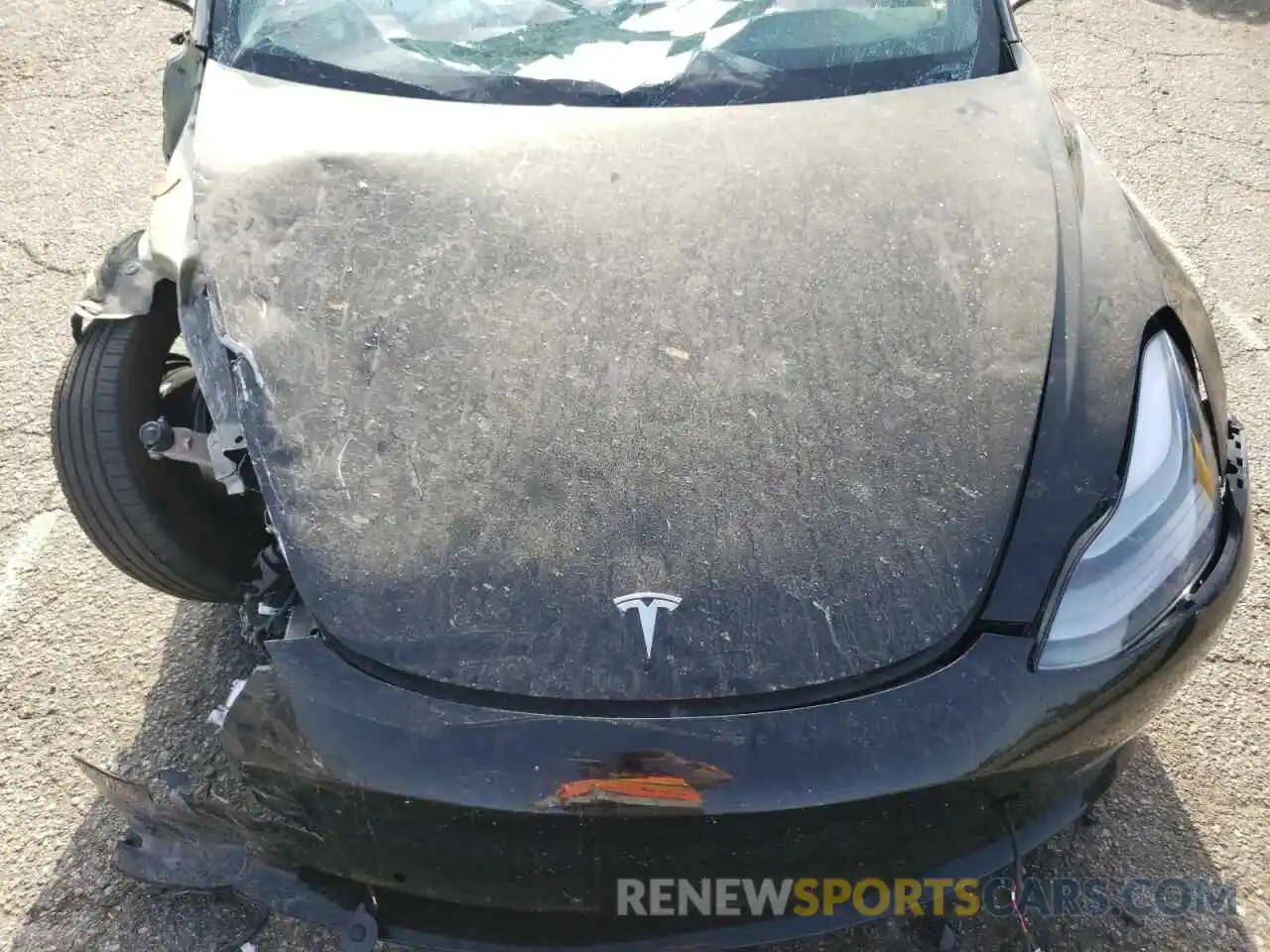 7 Photograph of a damaged car 5YJ3E1EB1MF073366 TESLA MODEL 3 2021