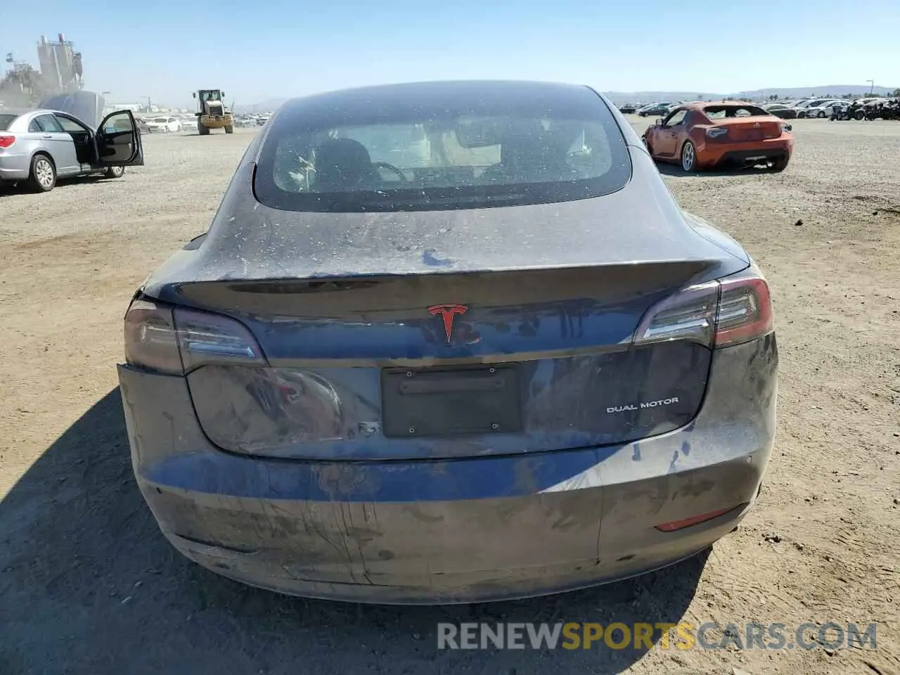 6 Photograph of a damaged car 5YJ3E1EB1MF076333 TESLA MODEL 3 2021