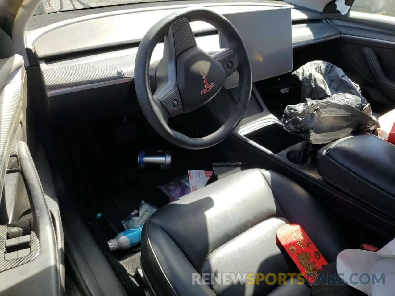 8 Photograph of a damaged car 5YJ3E1EB1MF076333 TESLA MODEL 3 2021