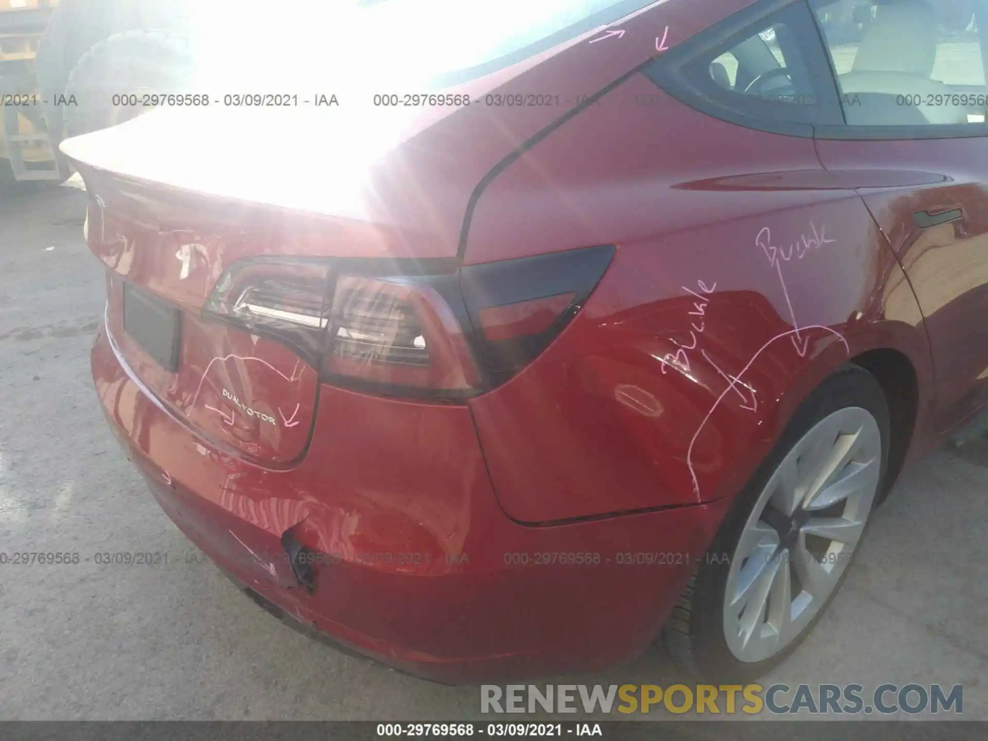 6 Photograph of a damaged car 5YJ3E1EB1MF848989 TESLA MODEL 3 2021