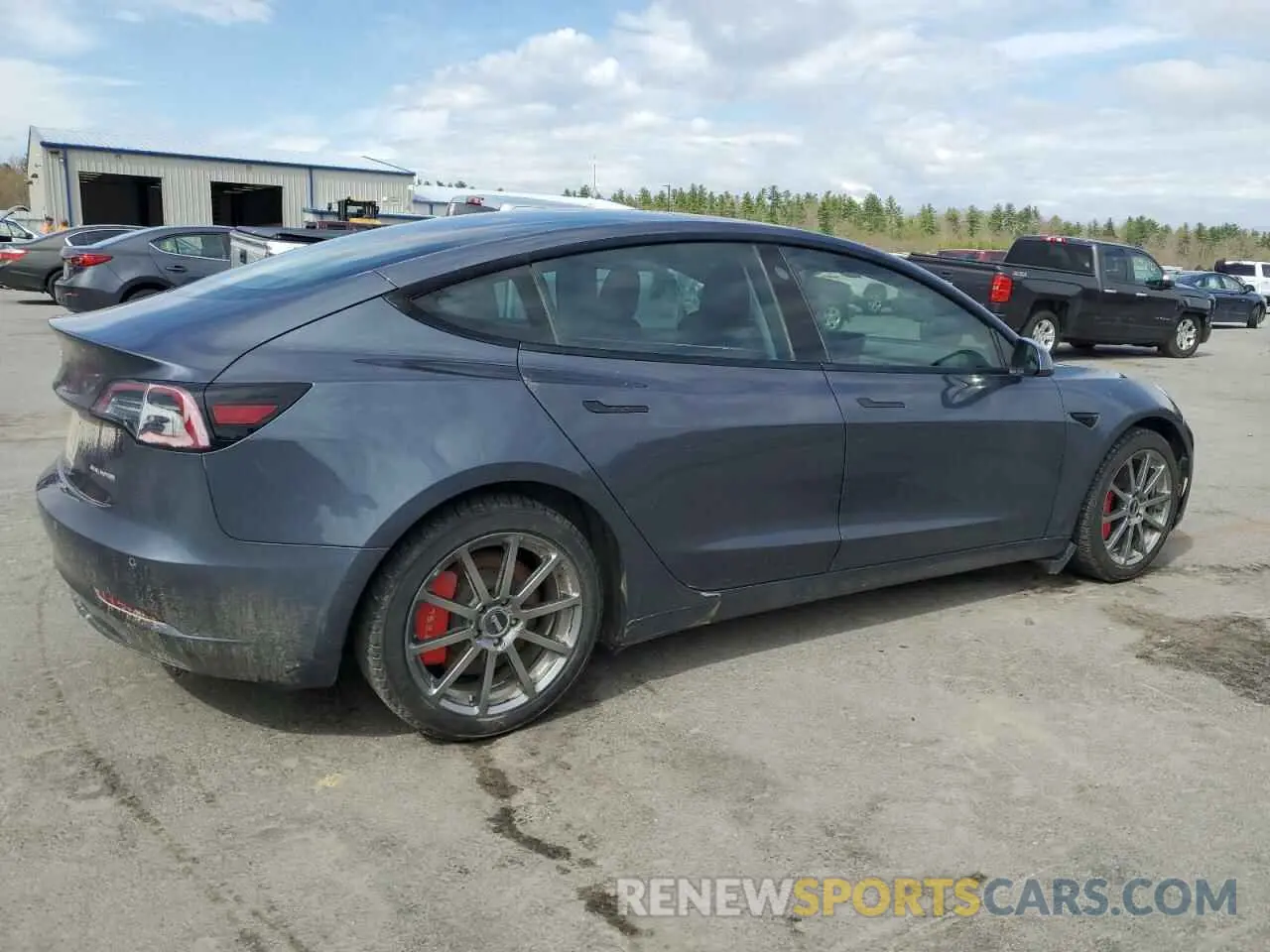 3 Photograph of a damaged car 5YJ3E1EB1MF850239 TESLA MODEL 3 2021