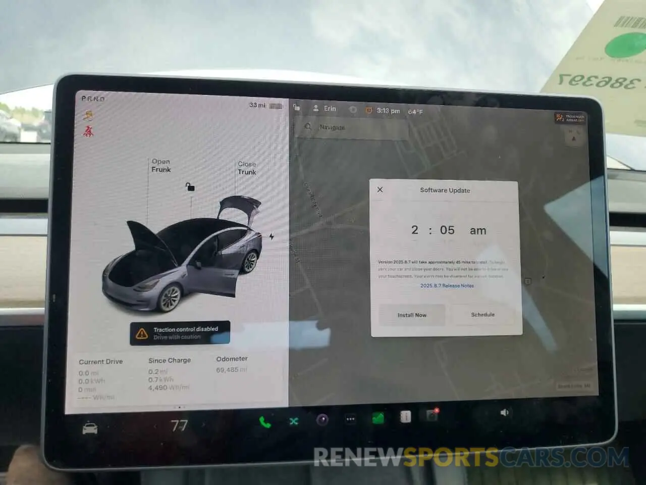 9 Photograph of a damaged car 5YJ3E1EB1MF850239 TESLA MODEL 3 2021