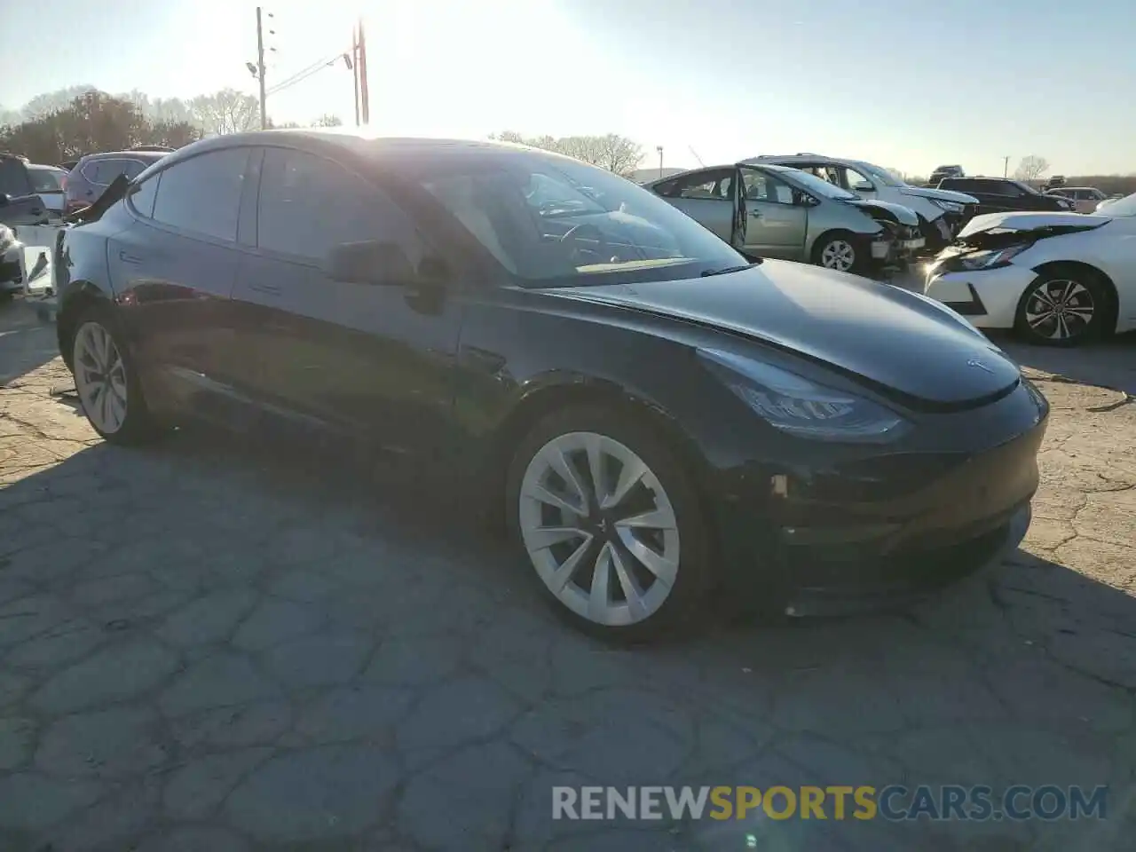 4 Photograph of a damaged car 5YJ3E1EB1MF856204 TESLA MODEL 3 2021