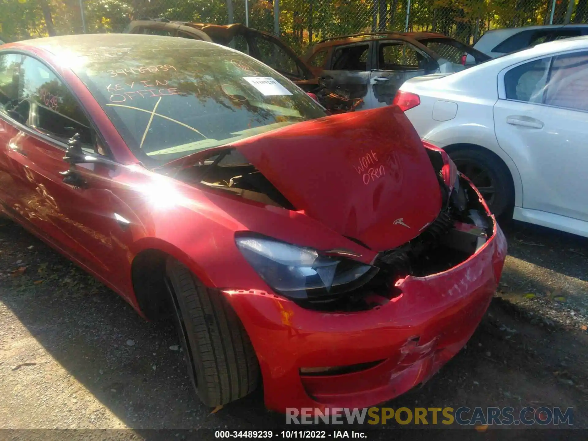 6 Photograph of a damaged car 5YJ3E1EB1MF869342 TESLA MODEL 3 2021