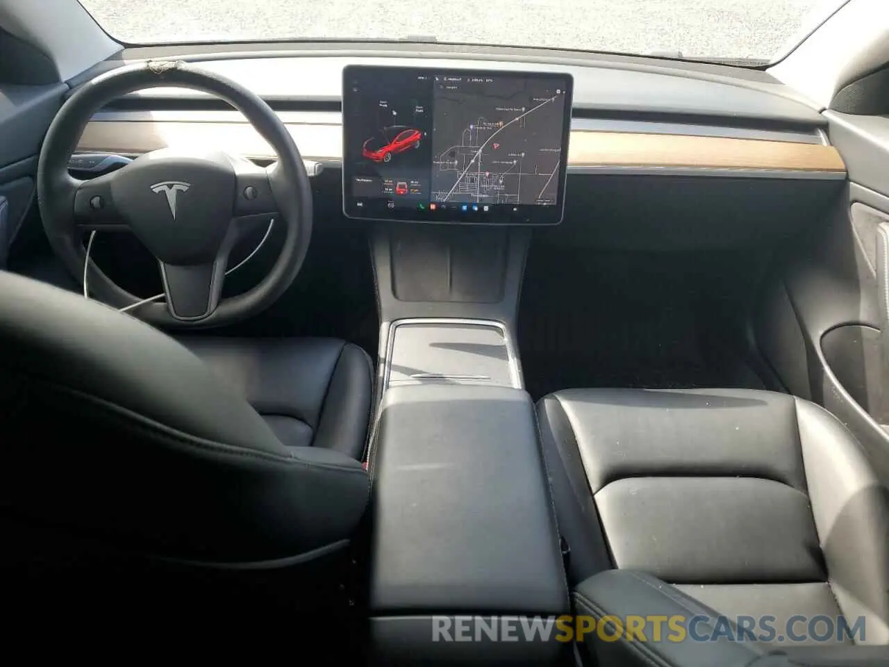 8 Photograph of a damaged car 5YJ3E1EB1MF927241 TESLA MODEL 3 2021