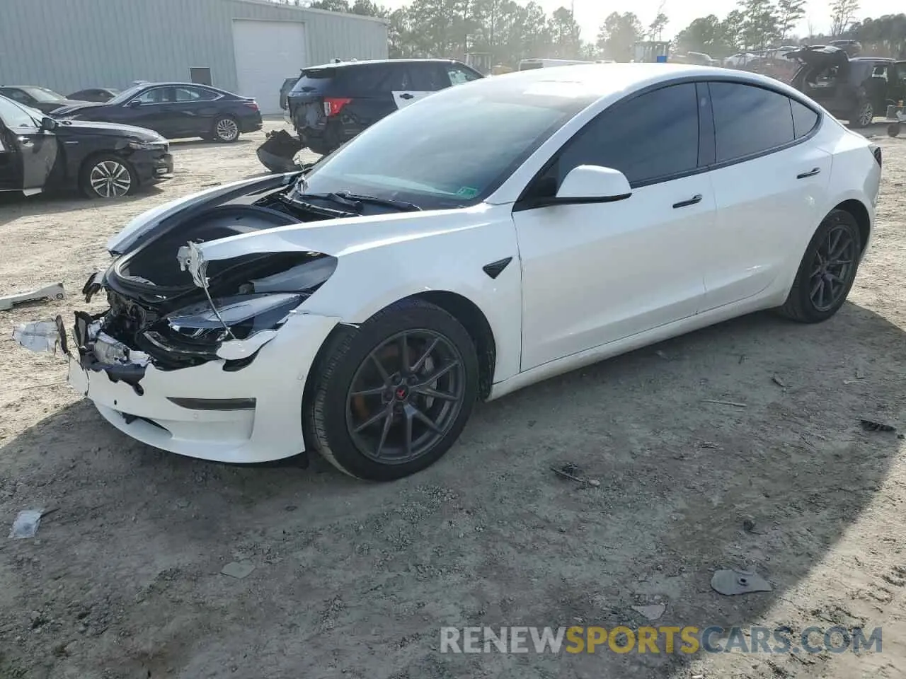 5 Photograph of a damaged car 5YJ3E1EB1MF927627 TESLA MODEL 3 2021