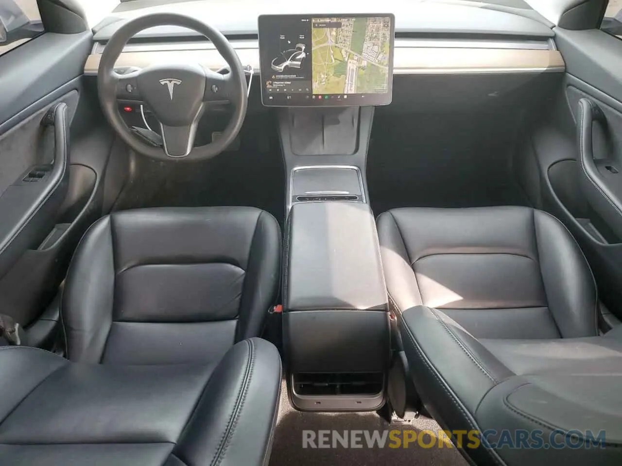 8 Photograph of a damaged car 5YJ3E1EB1MF927627 TESLA MODEL 3 2021