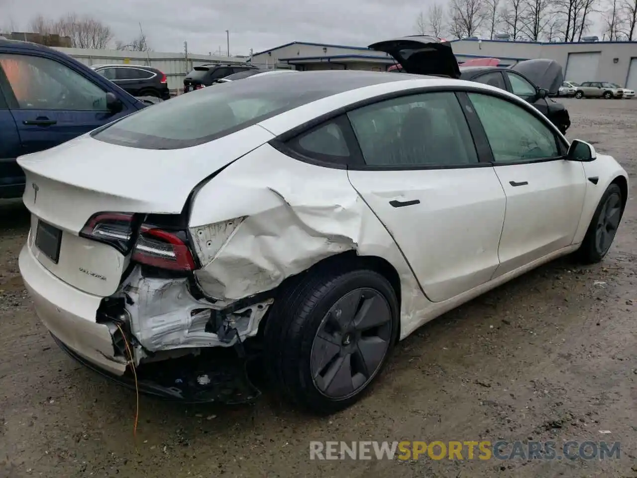 3 Photograph of a damaged car 5YJ3E1EB1MF928177 TESLA MODEL 3 2021