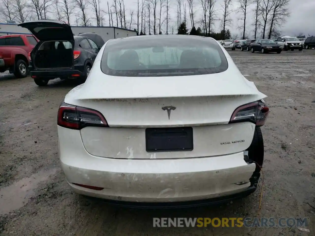 6 Photograph of a damaged car 5YJ3E1EB1MF928177 TESLA MODEL 3 2021