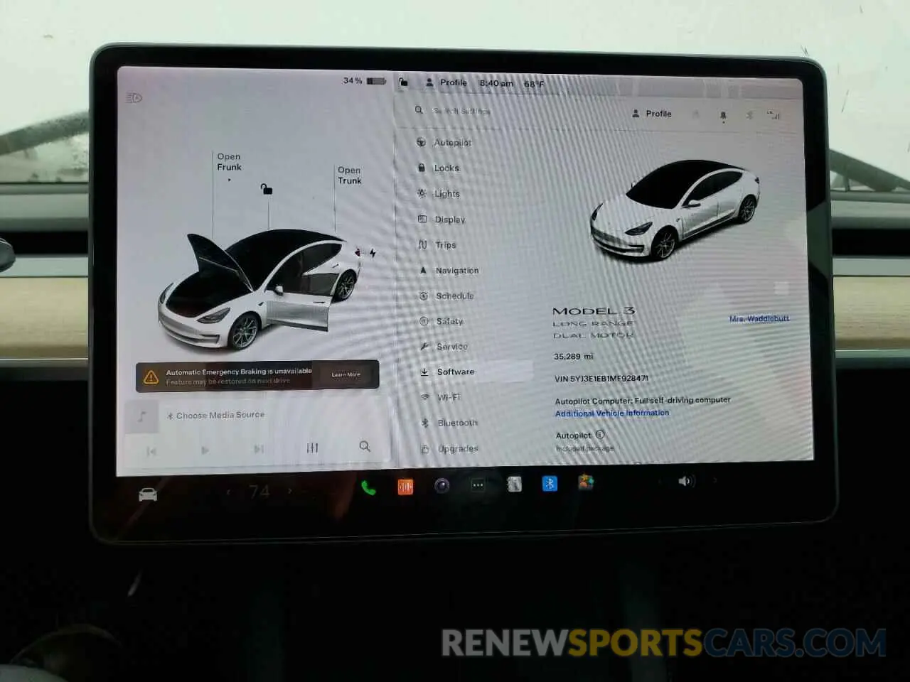 9 Photograph of a damaged car 5YJ3E1EB1MF928471 TESLA MODEL 3 2021