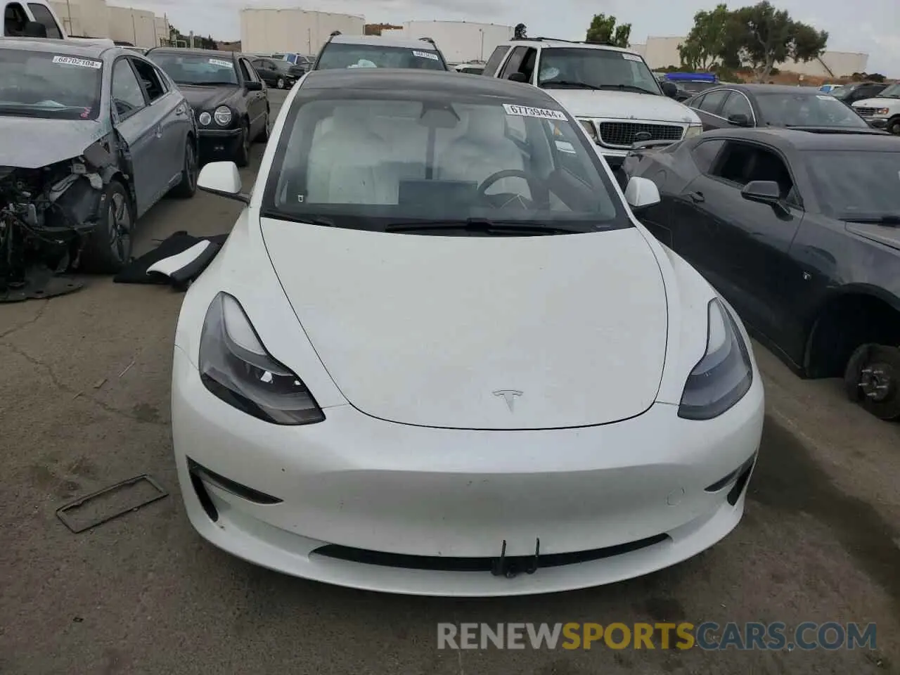 5 Photograph of a damaged car 5YJ3E1EB1MF937669 TESLA MODEL 3 2021