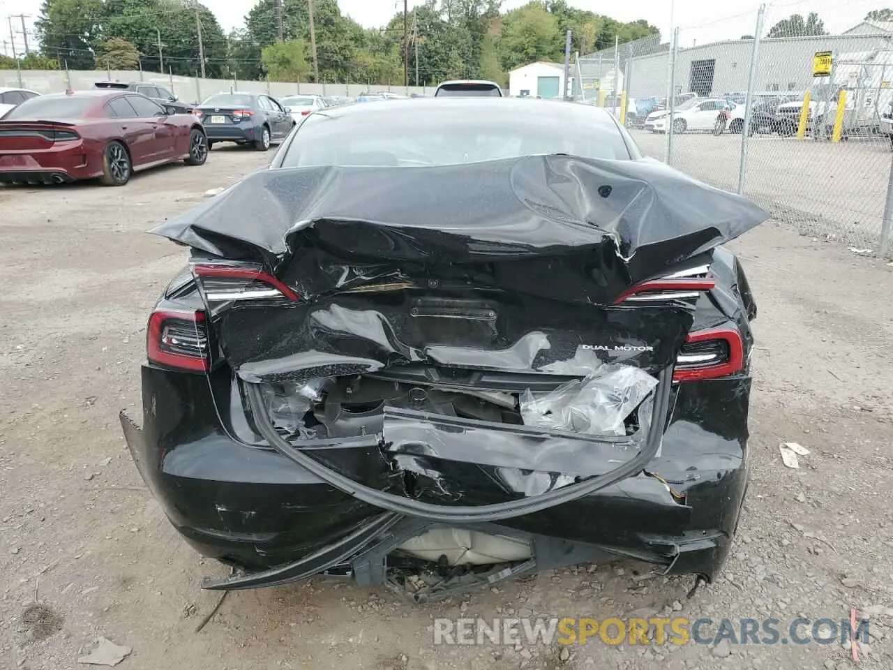 6 Photograph of a damaged car 5YJ3E1EB1MF973863 TESLA MODEL 3 2021
