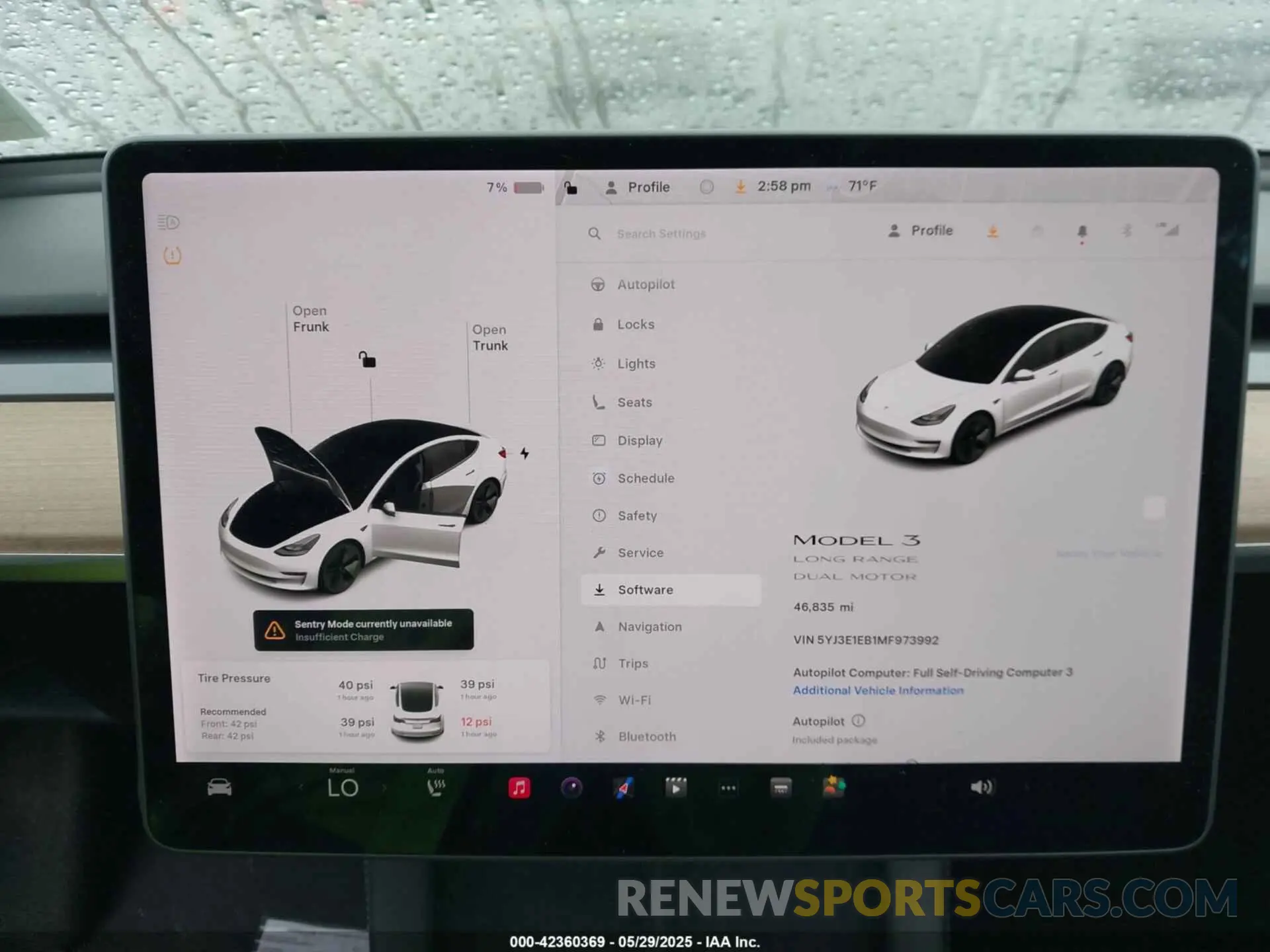 7 Photograph of a damaged car 5YJ3E1EB1MF973992 TESLA MODEL 3 2021