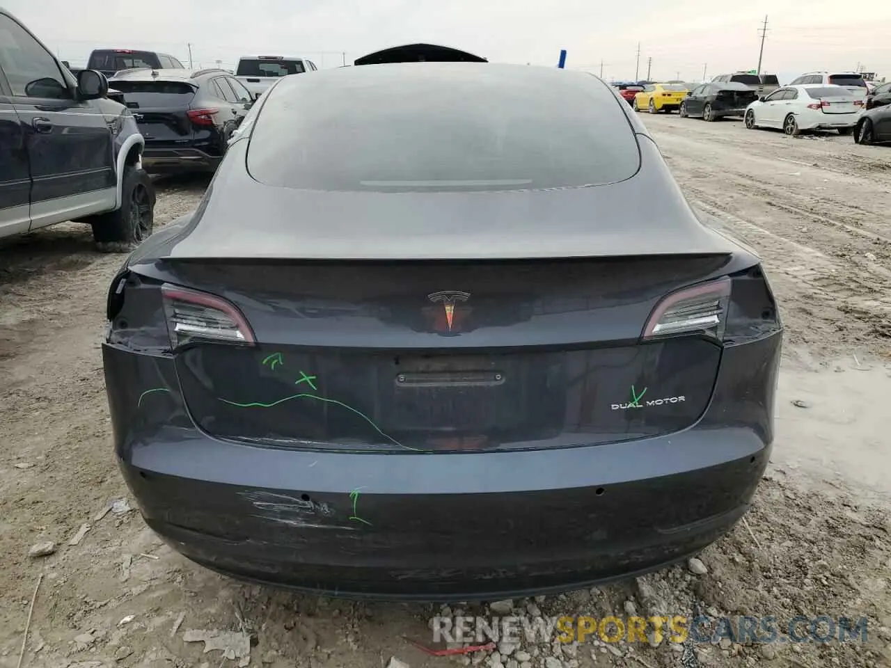 6 Photograph of a damaged car 5YJ3E1EB1MF974852 TESLA MODEL 3 2021