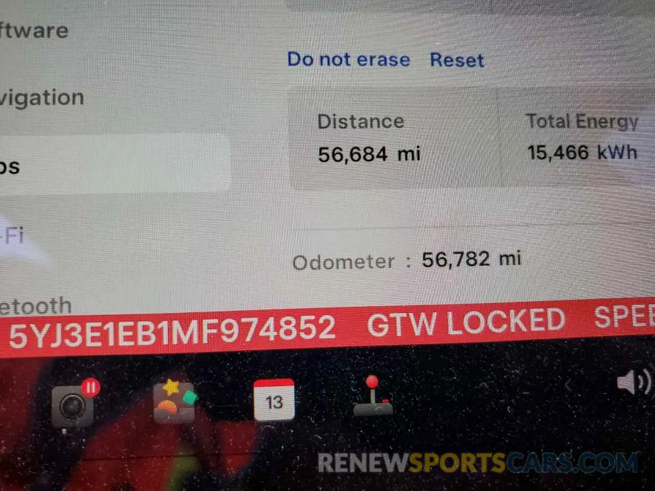 9 Photograph of a damaged car 5YJ3E1EB1MF974852 TESLA MODEL 3 2021