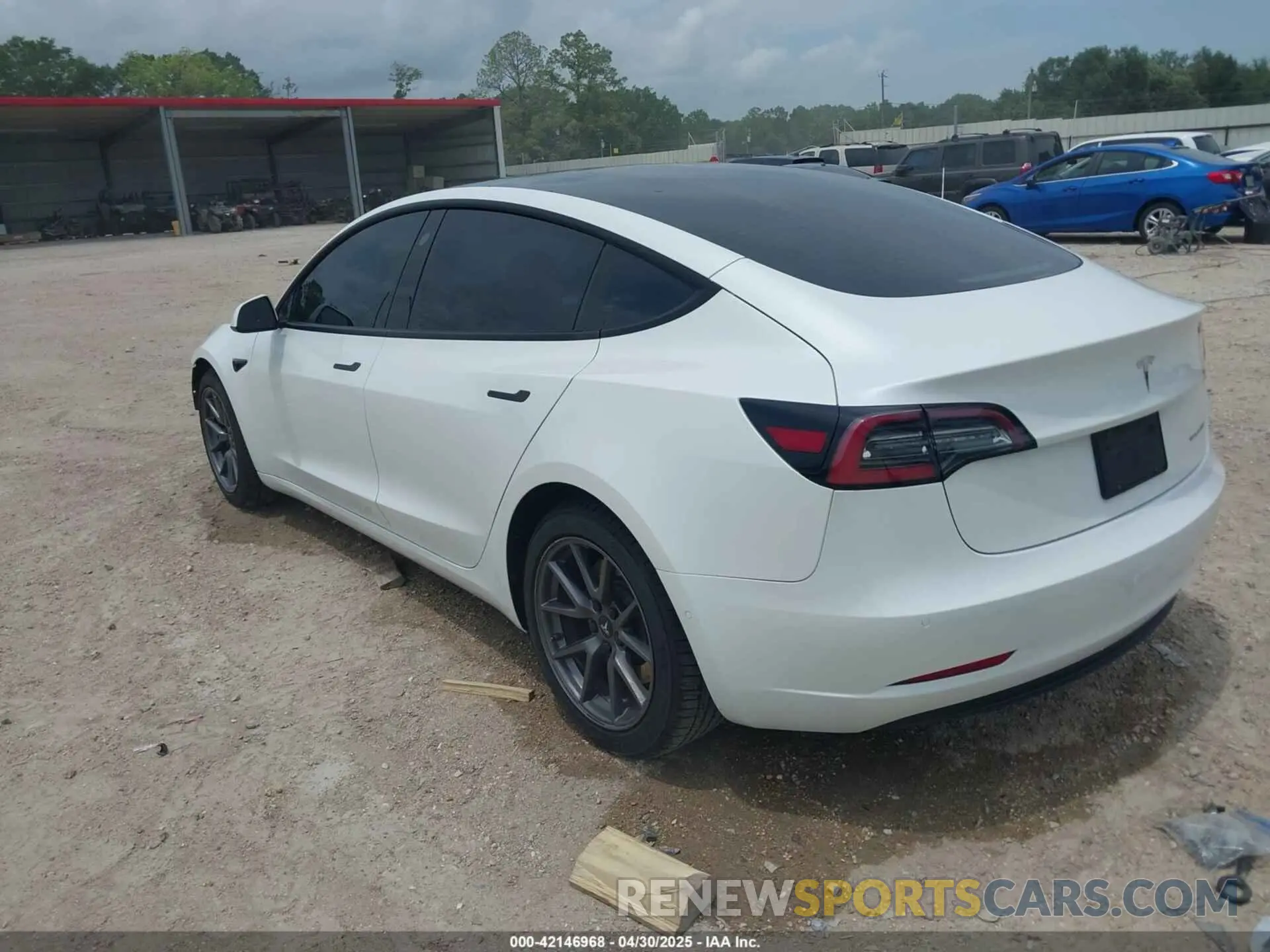 3 Photograph of a damaged car 5YJ3E1EB1MF975824 TESLA MODEL 3 2021