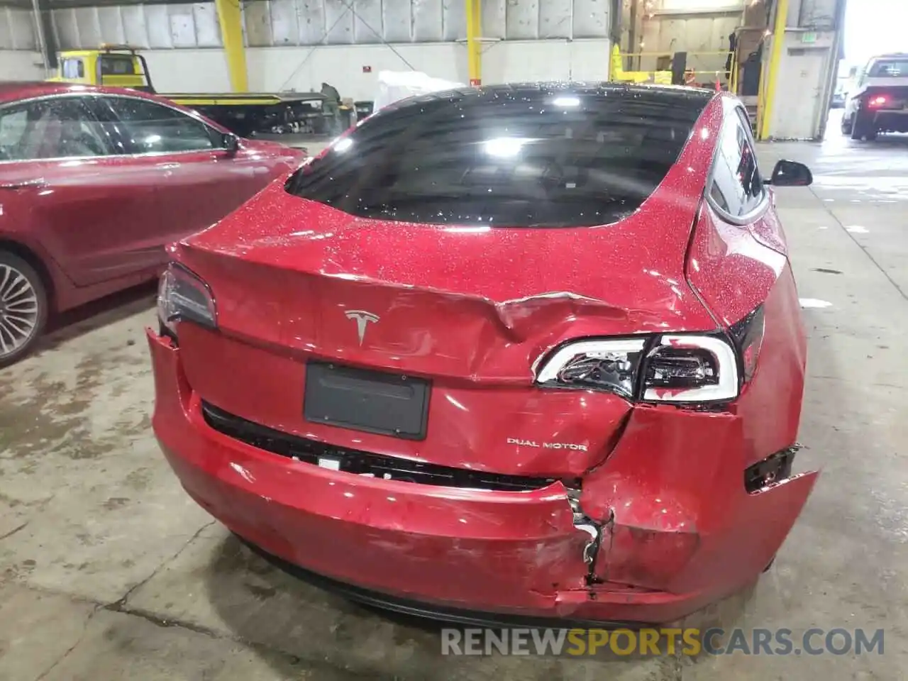 9 Photograph of a damaged car 5YJ3E1EB1MF981297 TESLA MODEL 3 2021