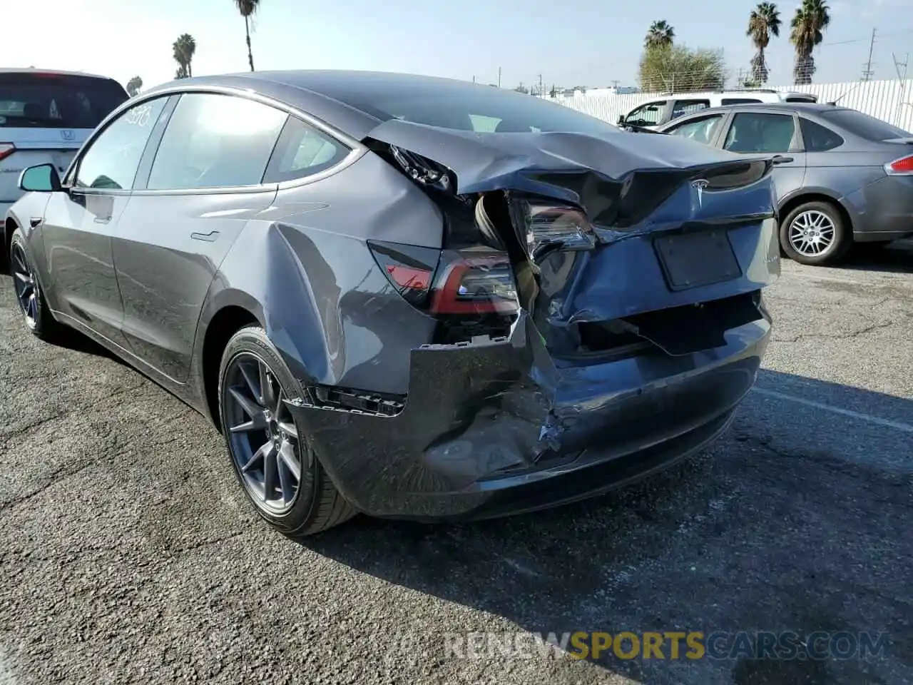 9 Photograph of a damaged car 5YJ3E1EB2MF006792 TESLA MODEL 3 2021