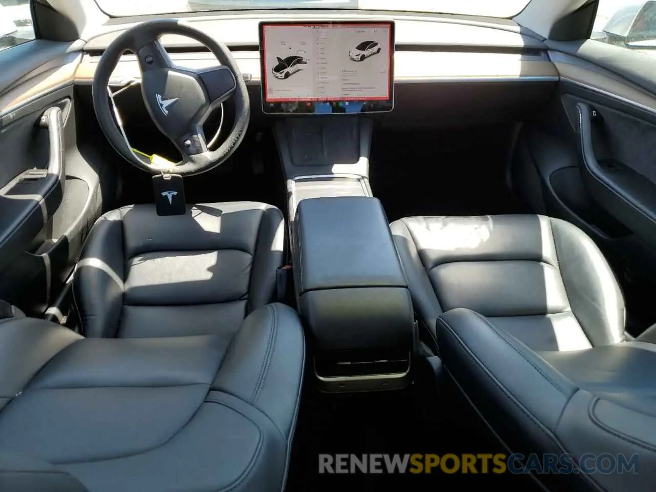 8 Photograph of a damaged car 5YJ3E1EB2MF015072 TESLA MODEL 3 2021