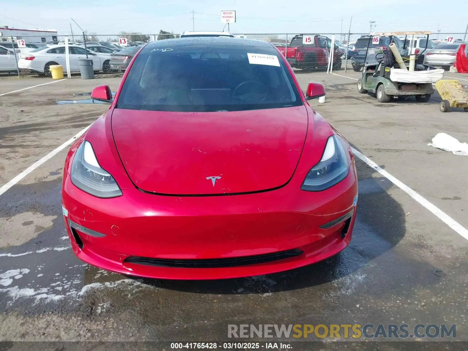 12 Photograph of a damaged car 5YJ3E1EB2MF015279 TESLA MODEL 3 2021