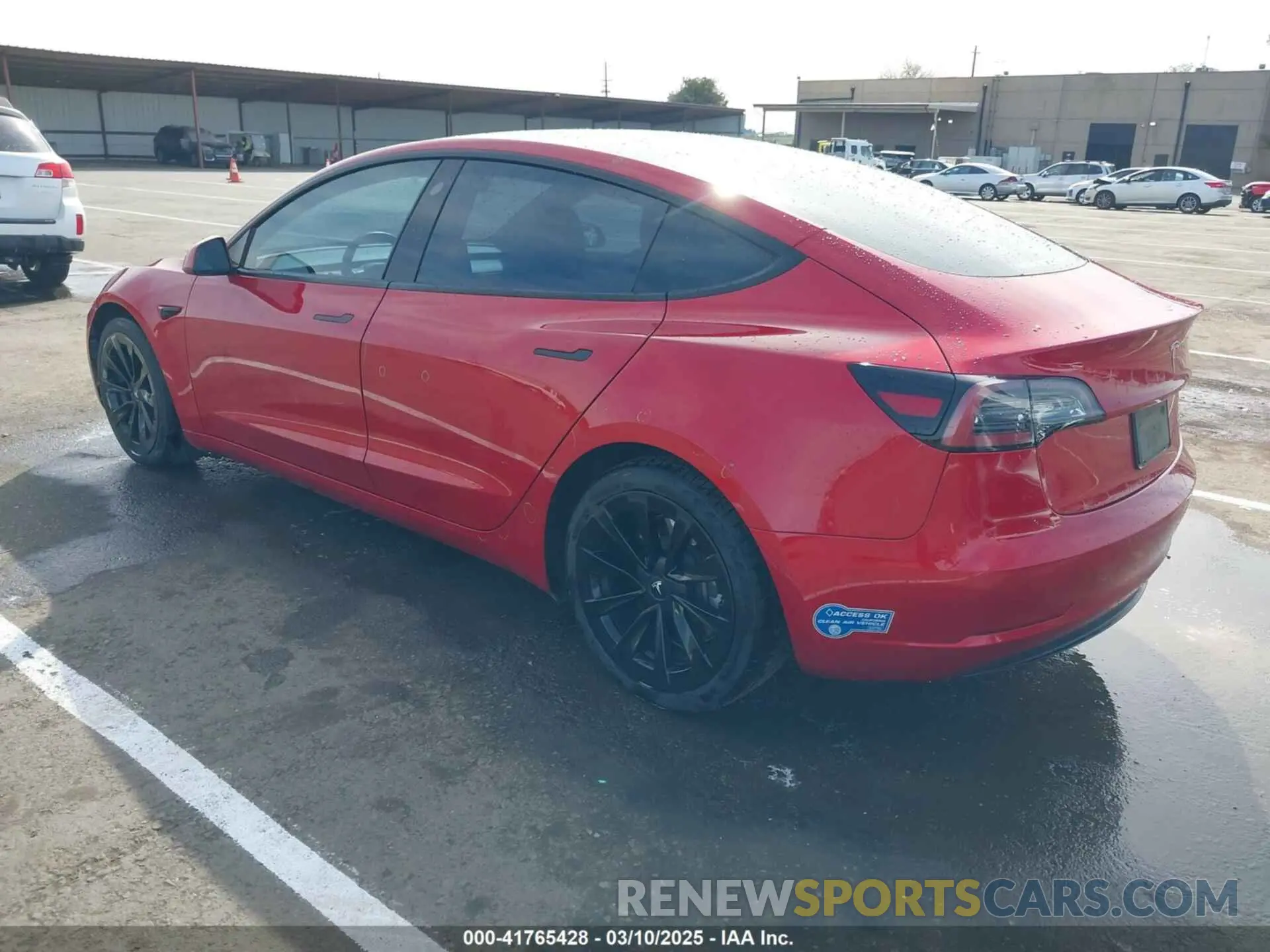 3 Photograph of a damaged car 5YJ3E1EB2MF015279 TESLA MODEL 3 2021