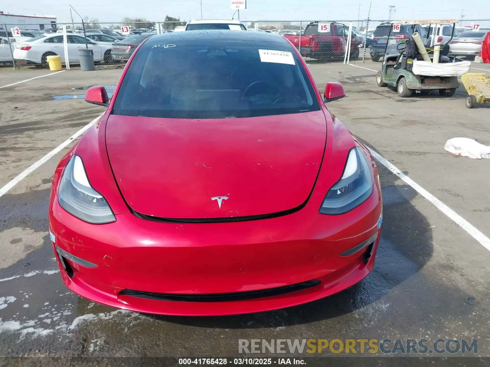 6 Photograph of a damaged car 5YJ3E1EB2MF015279 TESLA MODEL 3 2021