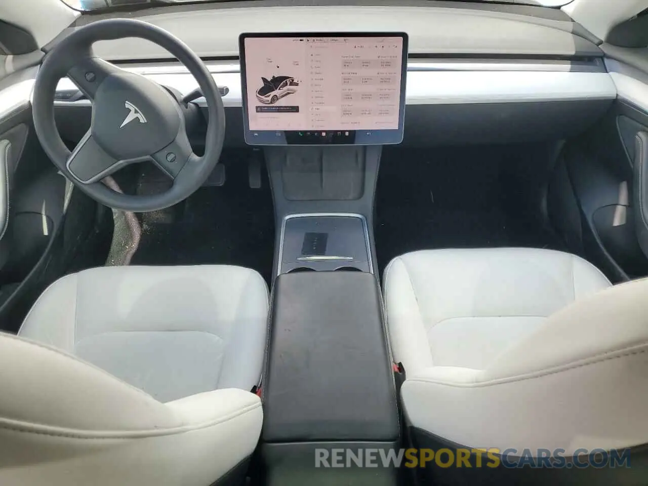 8 Photograph of a damaged car 5YJ3E1EB2MF032695 TESLA MODEL 3 2021