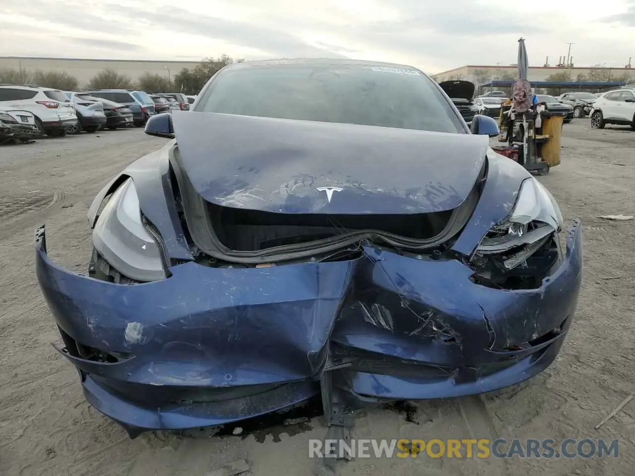 5 Photograph of a damaged car 5YJ3E1EB2MF055863 TESLA MODEL 3 2021