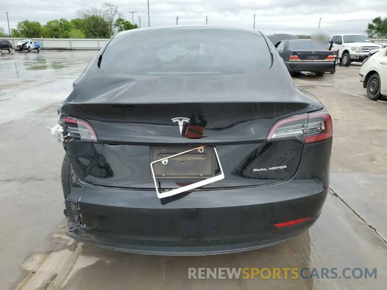 6 Photograph of a damaged car 5YJ3E1EB2MF055958 TESLA MODEL 3 2021