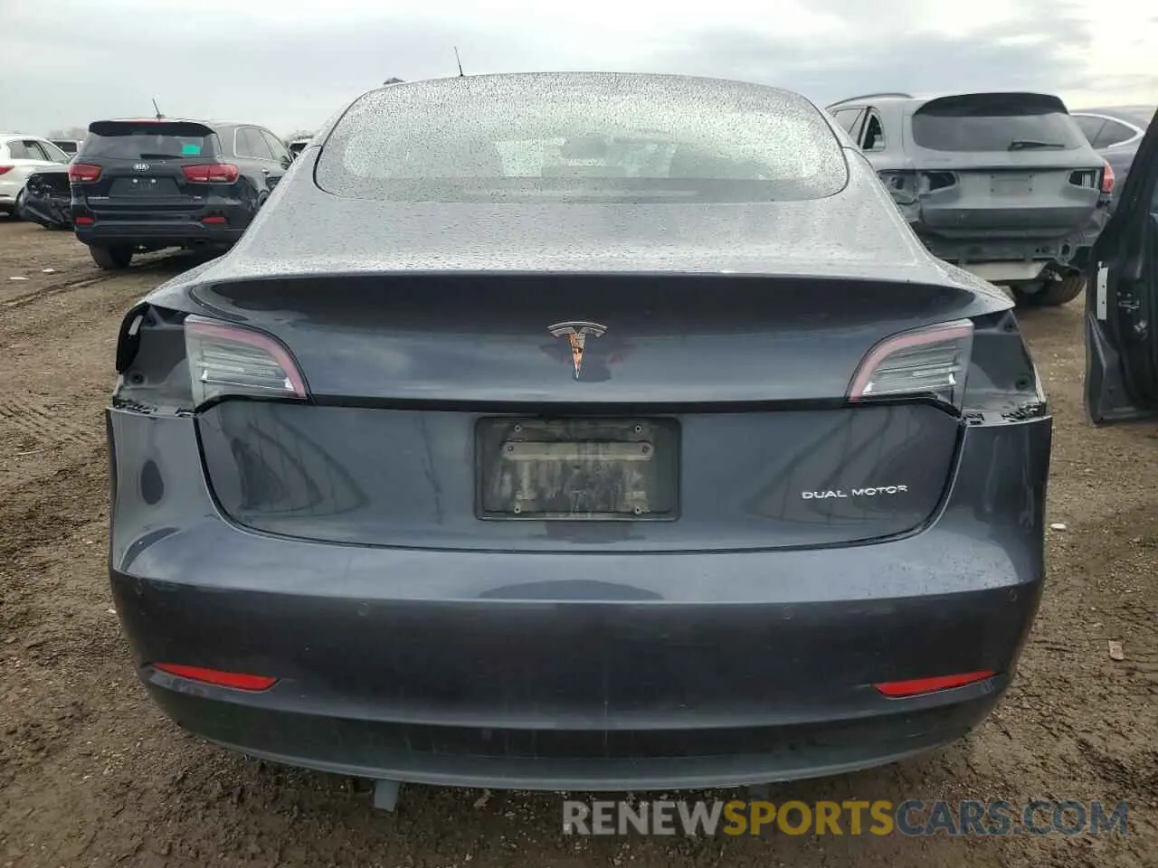 6 Photograph of a damaged car 5YJ3E1EB2MF066149 TESLA MODEL 3 2021