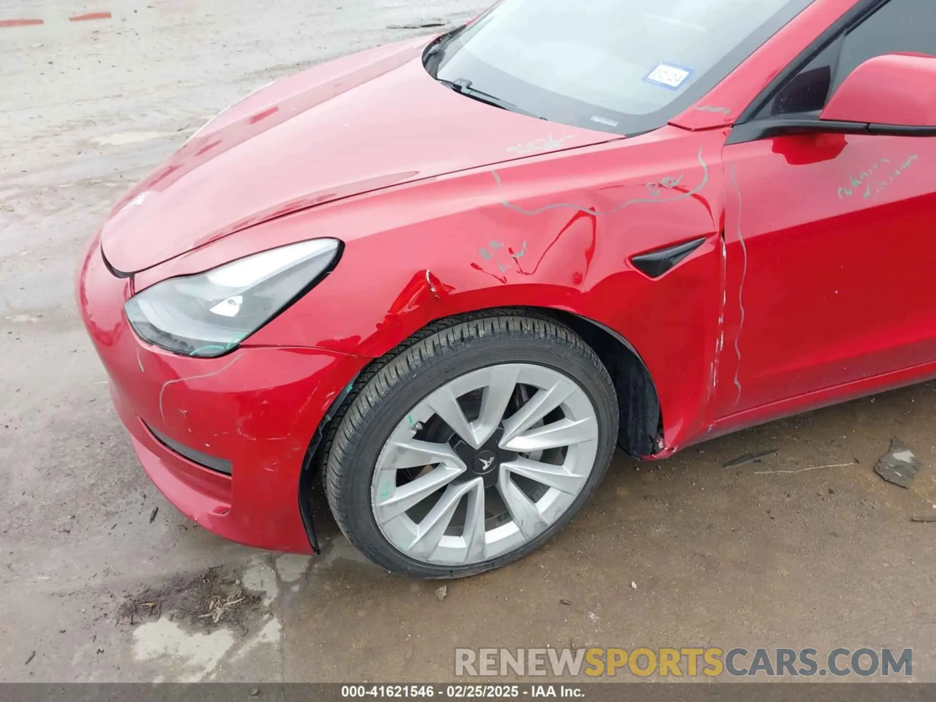 6 Photograph of a damaged car 5YJ3E1EB2MF079595 TESLA MODEL 3 2021