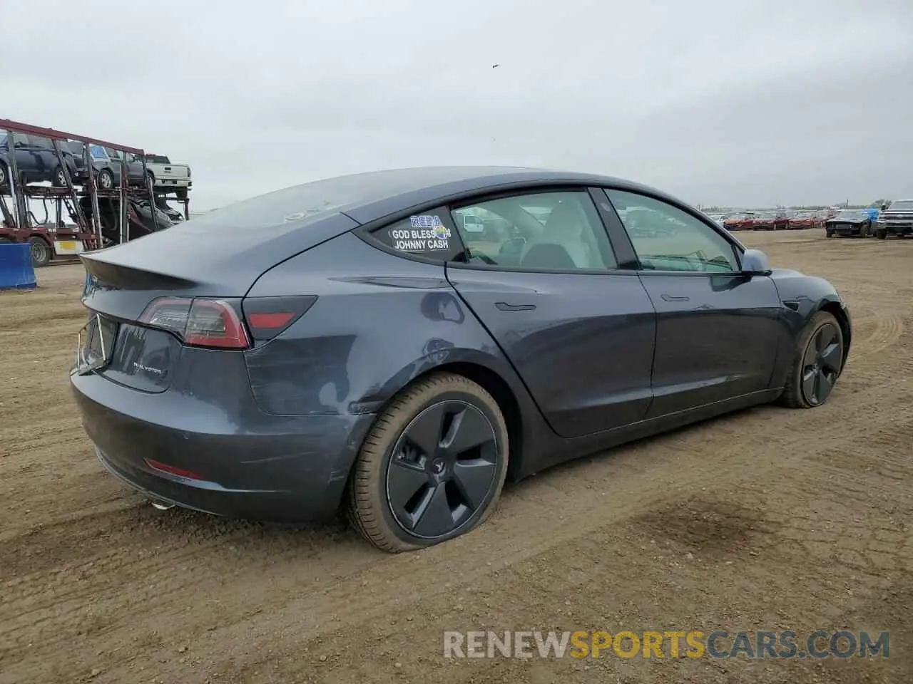 3 Photograph of a damaged car 5YJ3E1EB2MF852663 TESLA MODEL 3 2021