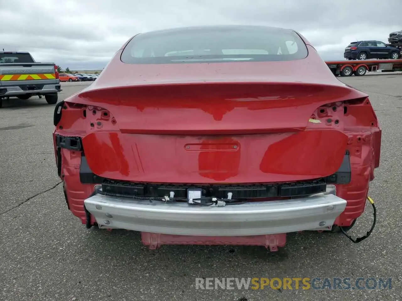 6 Photograph of a damaged car 5YJ3E1EB2MF855109 TESLA MODEL 3 2021
