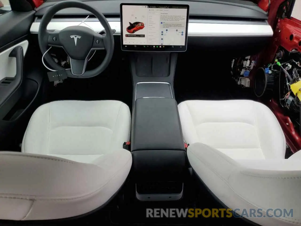 8 Photograph of a damaged car 5YJ3E1EB2MF855109 TESLA MODEL 3 2021