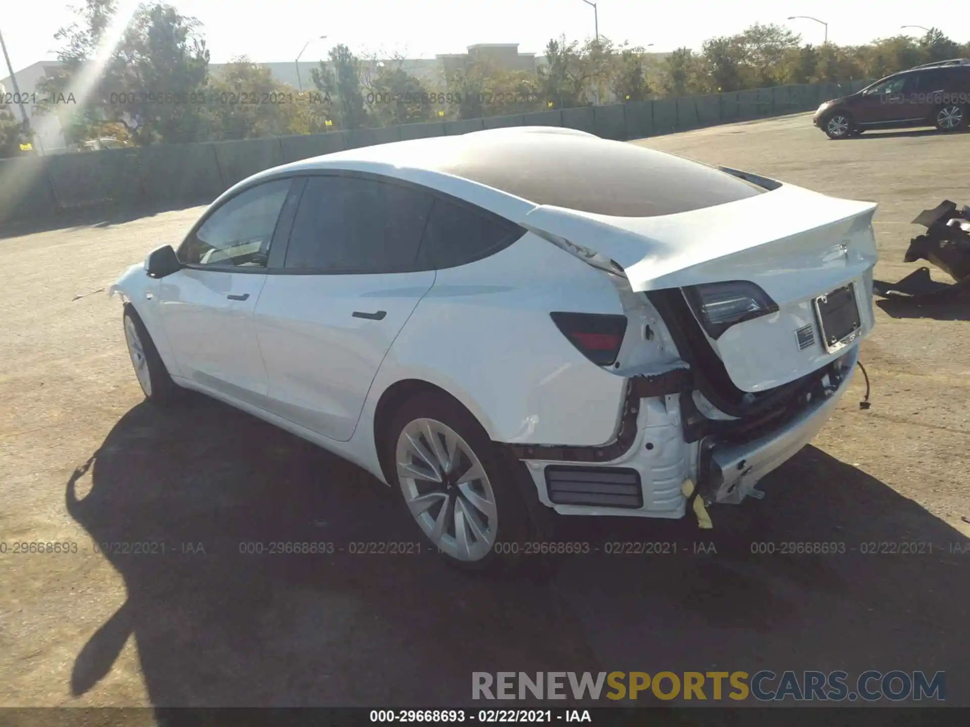 3 Photograph of a damaged car 5YJ3E1EB2MF874291 TESLA MODEL 3 2021